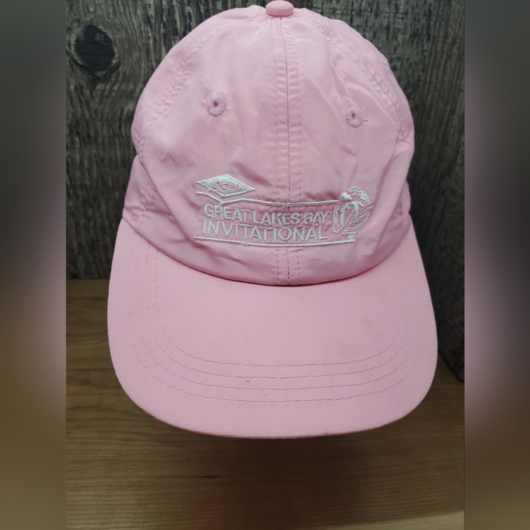 Dow Great Lakes Invitational Breast Cancer Ribbon Pink ProAm Hat Cap Adjustable